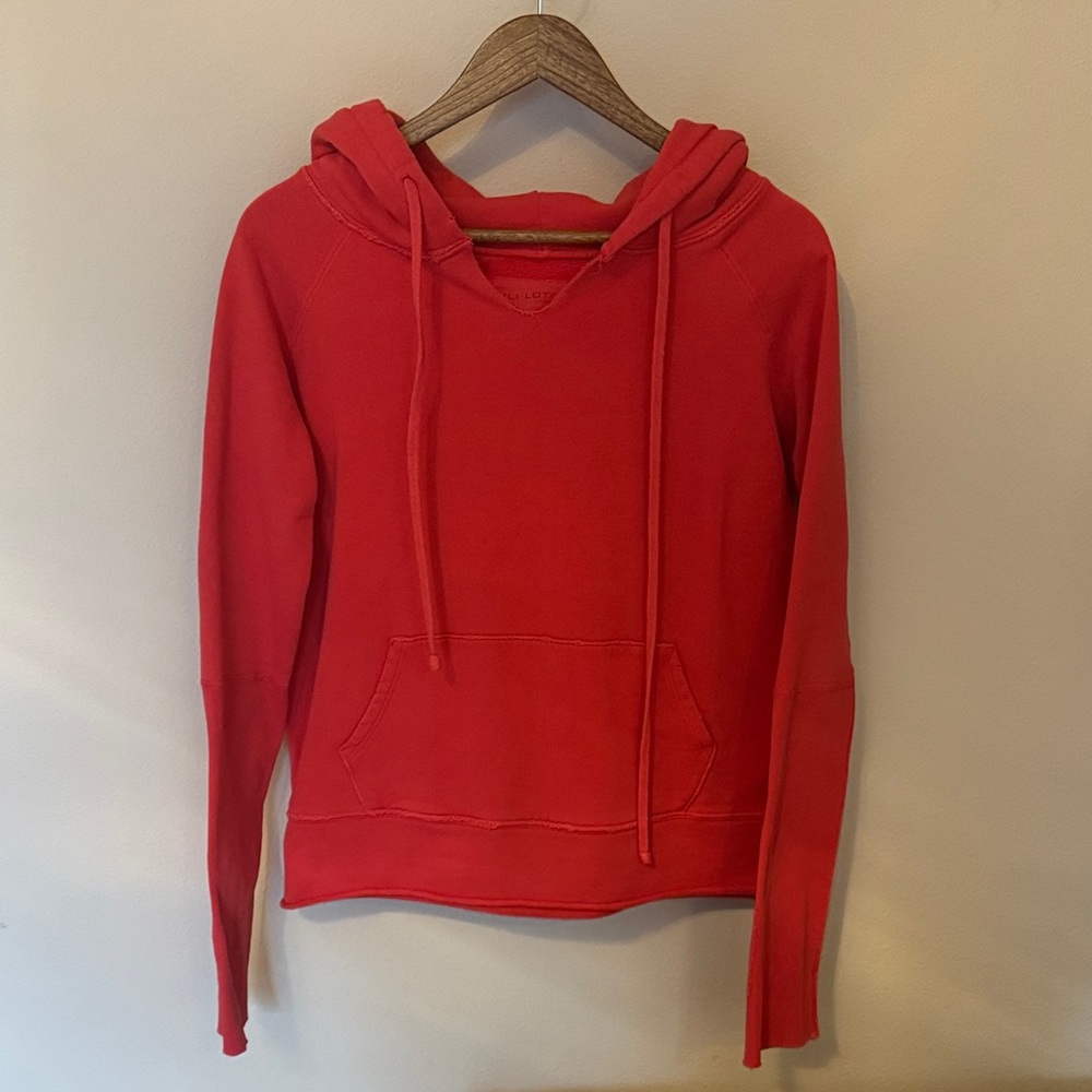 Nili Lotan Vibrant Red Hoodie